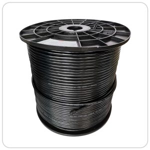CABLE TAUROS COAXIAL NEGRO RG6 ROLLO 305 METROS