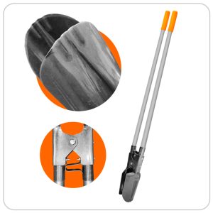 EXCAVADORA TAUROS PEQUENA FIBRA DE VIDRIO GRIS MANGO NARANJA