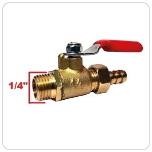 LLAVE D/PASO 1/4 C/ADAPTADOR P/COMPRESOR