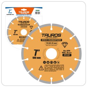 DISCO TAUROS DIAMANTADO 7" DENTADO