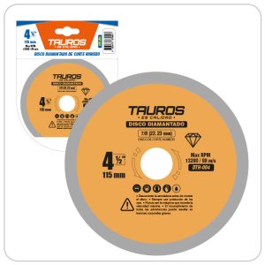 DISCO TAUROS DIAMANTADO 4.1/2 LISO