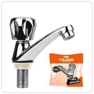 LLAVE TAUROS LAVAMANOS CROMADA CAPRI